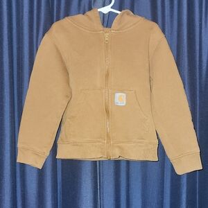 Carhartt Kids Brown Zip-Up Hoodie